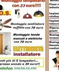 Montaggio ventilatore a soffitto Roma Talenti - 3