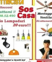 Montaggio lampadario Roma Torre Angela 20 euro - 3