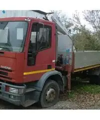 Eurocargo 150e18 kappa anno 2001 cassone e gru