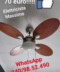 Montaggio ventilatore a soffitto Roma 70 euro - 3