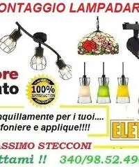 Elettricista installazione lampadari Prenestina