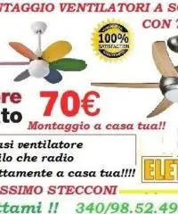 Ventilatore a soffitto Roma