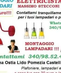 Montaggio plafoniere led su Roma - 6