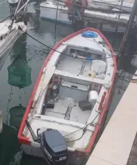 Barca di compensato vetroresinata a fondo piatto - 2