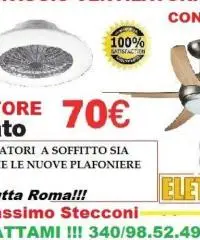 Montaggio ventilatore a soffitto con telecomando a Roma - 3
