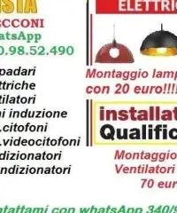 Montaggio ventilatore a soffitto con telecomando a Roma - 4