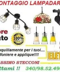 Montaggio lampadario e applique Roma 20 euro - 2