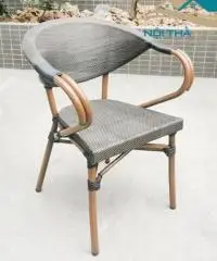 Ghế Nhôm Đúc Giả Mây Nhập Khẩu GNT-020 – Giải Pháp Hoàn Hảo Cho Không Gian Sân Vườn