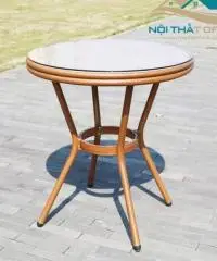 Bàn Sân Vườn Nhôm Đúc Giả Mây BNT-011 – Giải Pháp Hoàn Hảo Cho Không Gian Sân Vườn