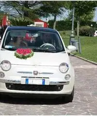 Noleggio fiat 500 (colore bianco perla) per cerimonie - Molise - 2