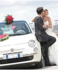 Noleggio fiat 500 (colore bianco perla) per cerimonie - Molise - 4