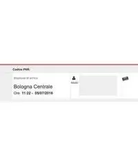 Vendo biglietto Frecciarossa Milano-Bologna 5 luglio