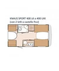 KNAUS SPORT 400 LKK CON CLIMA FINE SERIE KNAUS - 2