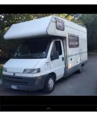 Camper mansardato Fiat ducato 2800 diesel 6 posti con gancio