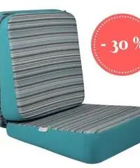 Poltroncina celeste trasformabile in sunbed - NUOVA