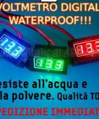 Voltmetro digitale led dc 15-120v waterproof - 4