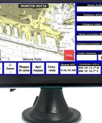 GPS navigatore nautico plotter cartografico display colori 7,0" - 2