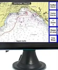 GPS navigatore nautico plotter cartografico display colori 7,0" - 3