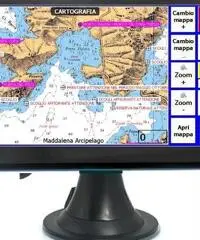 GPS plotter cartografico nautico display a colori 5,0" - 7