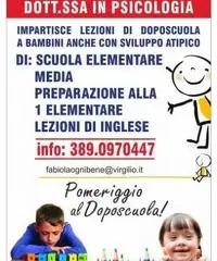 OFFRO SERVIZIO DI BABYSITTING E DOPOSCUOLA