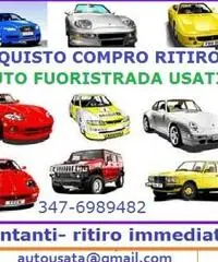 Acquisto auto veicoli usati, anche rotti ritiro immediato chiama 3476989482 - 2