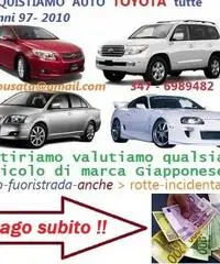 Acquisto auto veicoli usati, anche rotti ritiro immediato chiama 3476989482 - 3