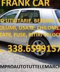 COMPRO AUTO USATE, AUTO INCIDENTATE, AUTO FUSE, TEL. 338.65.99.157 - 2