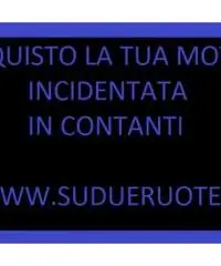 Acquisto moto incidentata caduta fusa rotta sinistrata, usata per immediato realizzo - 2