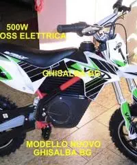 minicross elettrico da 800W  bianca verde