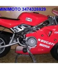 minimoto rossa a scoppio 2T