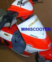 Mini scooter per bambini a scoppio 2T rosso bianco - 2