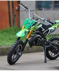 MOTO CROSS 49CC 2 TEMPI RUOTE DA 10' BAMBINI 4-11 ANNI - 3
