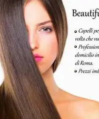 CAPELLI PERFETTI OGNI VOLTA CHE VUOI. SERVIZIO A DOMICILIO.