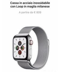 Apple Watch serie 5 in acciaio NUOVO