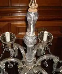 Vecchio lampadario maria teresa 6 luci anni 30-40 - Verona - 3