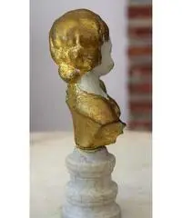 Scultura ceramica, testa di bimbo - Vicenza - 3