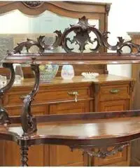Etagere libreria toscana Luigi Filippo 1850 . Restaurata li - Viterbo - 3