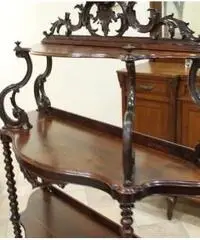 Etagere libreria toscana Luigi Filippo 1850 . Restaurata li - Viterbo - 4