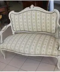 Divano Laccato provenzale Shabby chic epoca Liberty fine 80 - Viterbo - 2